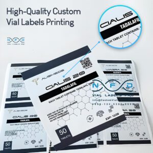 High-Quality Custom Vial Labels Printing